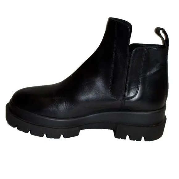 New! LA CANADIENNE Kash Waterproof Platform Bootie Black 39 8.5 US DD374 Italy - Picture 5 of 8